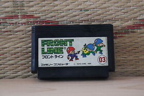 Front Line Japan Nintendo Famicom FC NES Very Good Condition!