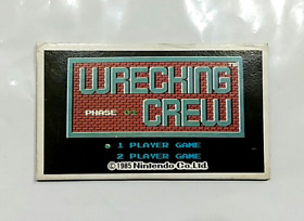 (Game Item) Menko, Famicom, Wrecking Crew, 1985, Retro, Amada, Nintendo, Card.