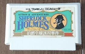 Sherlock Holmes - Hakushaku Reijou Yuukai Jiken FC Famicom Nintendo Japan