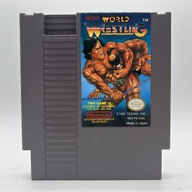 Nintendo NES Tecmo World Wrestling Tested & Working Authentic Game Cartridge