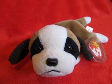 Rare Retired Ty Original Bernie the St Bernard - Pvc w Multiple Errors - Mwmt