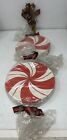 Unbranded/Homemade 28” Christmas Wood Candy Cane Holiday Rope Wreath Decor