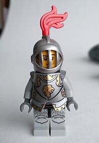 LEGO Castle Kingdoms cas499 Lion Knight Red Plume Minifigure 10223 