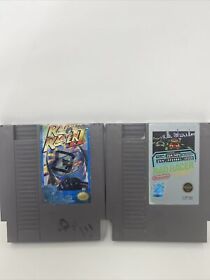 Rad Racer 1 & 2 NES Authentic Tested READ