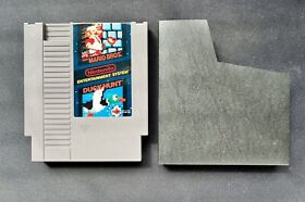 NES Super Mario Bros/Duck Hunt Game Cartridge With Dust Sleeve Authentic Tested