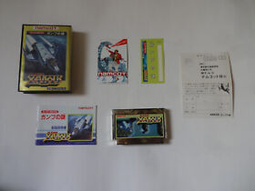 Super Xevious Gump no Nazo Nintendo Famicom NES FC 1986 w/Box Hagaki From Japan