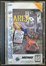 Area 51 (Sega Saturn System, 1996) Authentic, Complete with Registration Card!