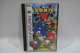 Sonic R Sega Saturn 1997 Authentic Complete Case Foam Game Manual *CUT UPC*