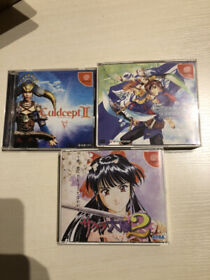 dreamcast　Sakura Wars 2 With poster　obi  culdcept 2 eternal arcadia japan sega