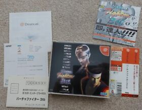Japanese Sega Dreamcast Virtua Fighter 3 tb Excellent Condition 