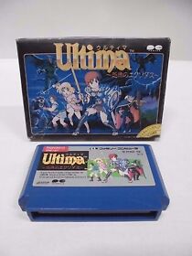NES -- Ultima Exodus -- Fake box. Can save data. Famicom, Japan game. 10151