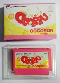Cocoron Famicom Authentic Box Cartridge Tray Nintendo Takeru Vintage Japan US