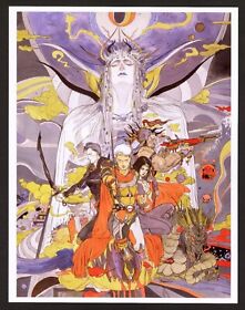 Final Fantasy II 2 Nintendo NES Famicom Yoshitaka Amano Art Print  Small Poster