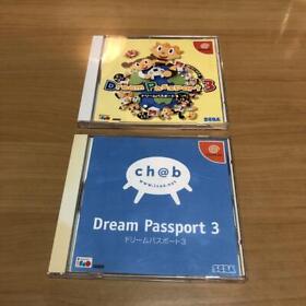 Dreamcast 2 piece set Dream Passport 3 Dream Passport