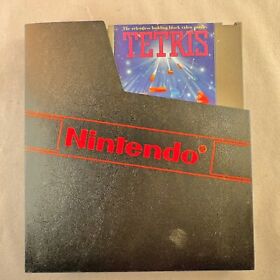 Tetris (Nintendo Entertainment System, 1989) Cartridge And Dust Cover