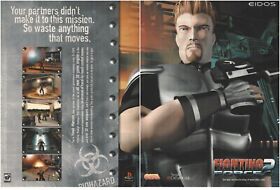 Fighting Force 2 Print Ad/Poster Art Playstation PS1 Sega Dreamcast (B)