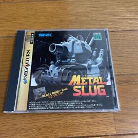Metal Slug Sega Sega Saturn SS Action Shooter Boxed Manual 1997 Japan import