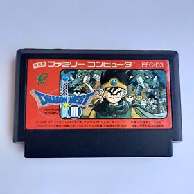 Dragon Quest III 3 Famicom pre-owned Nintendo Tested and working
