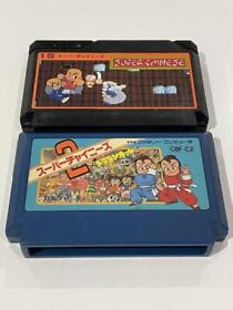 Famicom Cassette Super Chinese 1 2 Sets