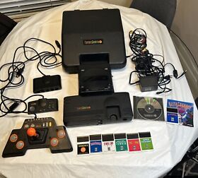 Turbografx 16 Console System CD Superstick 8 Video Games Controllers CD No Spin
