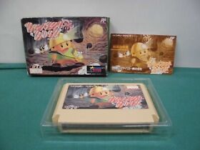 NES -- BOULDER DASH -- En caja. Juego de Famicom, Japón. Trabajo. 10705