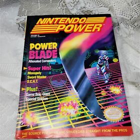 Nintendo Power Magazine #23 April 1991 NES Power Blade, Sim City Poster Complete