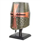 Medieval Era Warrior Helmet Barbuta Crusader Knight Templar Armour Olive Bronze