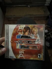 Dead or Alive 2 serie gioco Dreamcast (NTSC U) in scatola con disco manuale testato!