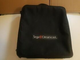 Sega Dreamcast Console System Travel Case Bag GOOD SHAPE w/ Strap & Zipper