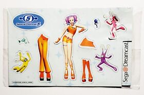 Vintage 2000 Space Channel 5 SEGA Dreamcast Promotional Magnet Sheet *NEW* RARE