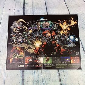2001 Spawn In The Demons Hand Sega Dreamcast Vintage Print Ad/Poster Promo Art