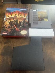 Nintendo NES Rampart Game in Box w/ Protective Case Ex Rental DISCOUNT! Tested