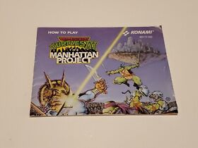 Teenage Mutant Ninja Turtles III Manhattan Project Manual Booklet Nintendo NES