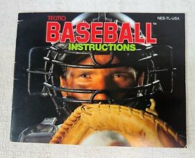Tecmo Baseball NES Nintendo Instruction Manual Only