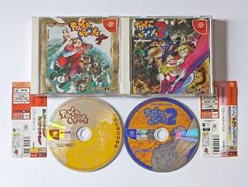 Dreamcast Power Stone 1 2 Set w/Spine Lot DC Sega Capcom Fighting Game Japan JP