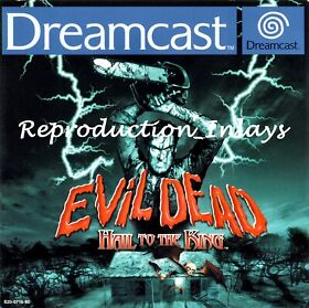 Evil Dead Dreamcast Front Inlay Only (High Quality)