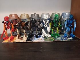 Lego Bionicle lot of 6 Toa Mata with canisters and Instructions 8531-8536