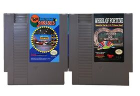 Wheel Of Fortune & Hollywood Squares NES Nintendo Game Bundle Working Tested