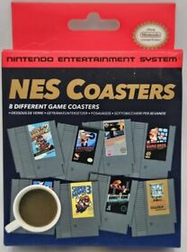 New NES Nintendo Game Cartridge Coasters Set Of 8 Zelda Donkey Kong Super Mario