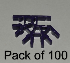 (100) K'nex Purple 4 Position 3D Connectors -KNEX Standard Replacement Parts Lot