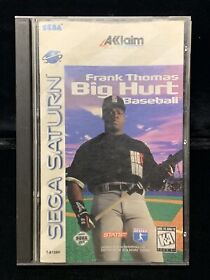 1996 Sega Saturn Frank Thomas Big Hurt Baseball Complete in box Case Manual