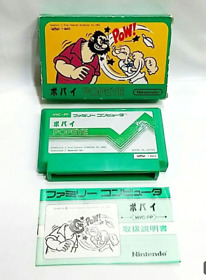 (Game) (Famicom) (FC) Popeye, 1982, with Box & manual, Nintendo.