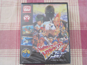 SNK Neo Geo AES World Heroes 2 Jet (Japan import) CIB - works 1994
