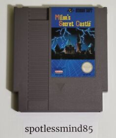 Nintendo NES Game Milon's Secret Castle Cleaned Tested Working. Cartridge Only