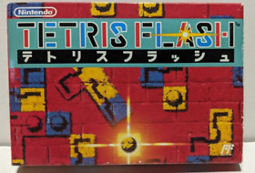 Tetris Flash (Nintendo Famicom) Box, Manual & Cartridge..CIB