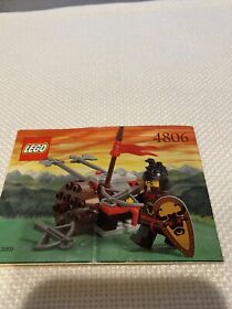 LEGO 4806 CASTLE "AXE CART" INSTRUCTION MANUAL, NO BRICKS
