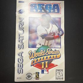 World Series Baseball II 2 Sega Saturn Instruction Manual Booklet