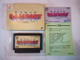 Rampart Nintendo Famicom FC NES Japan Import Game US Seller