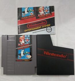 Cartucho y manual de trabajo probado Super Mario Bros./Duck Hunt (NES, 1985)