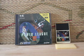 Power League 3 III PC Engine PCE Japan Very Good Condition!